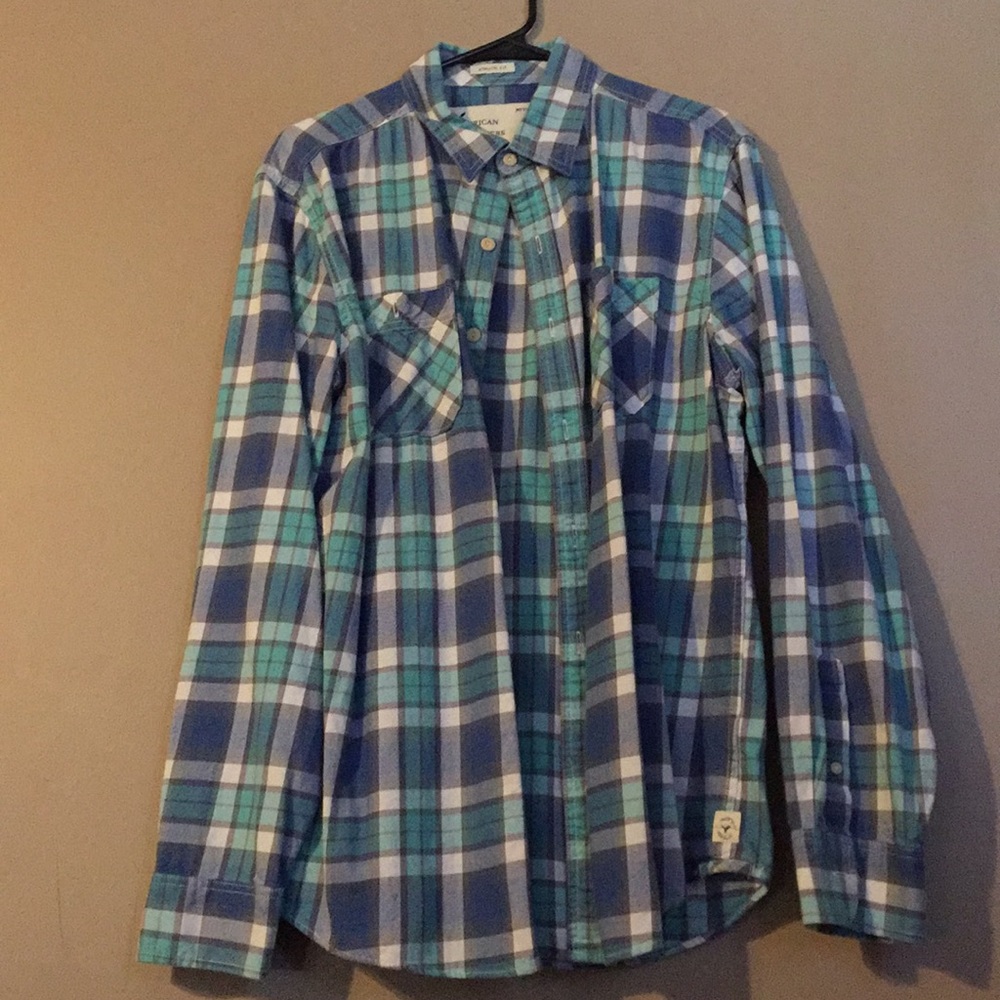 Plaid button down